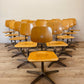 Sedia da scuola girevole anni 70