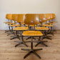 Sedia da scuola girevole anni 70